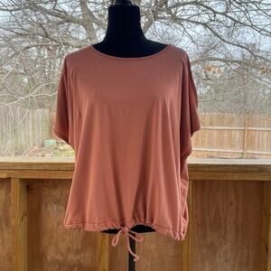 Lululemon Women's Renew The Day Short Sleeve Top Canyon Rock Size 6